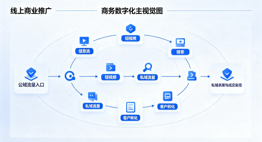 德阳线上商业推广怎么做？全域流量闭环搭建与低成本转化实战指南